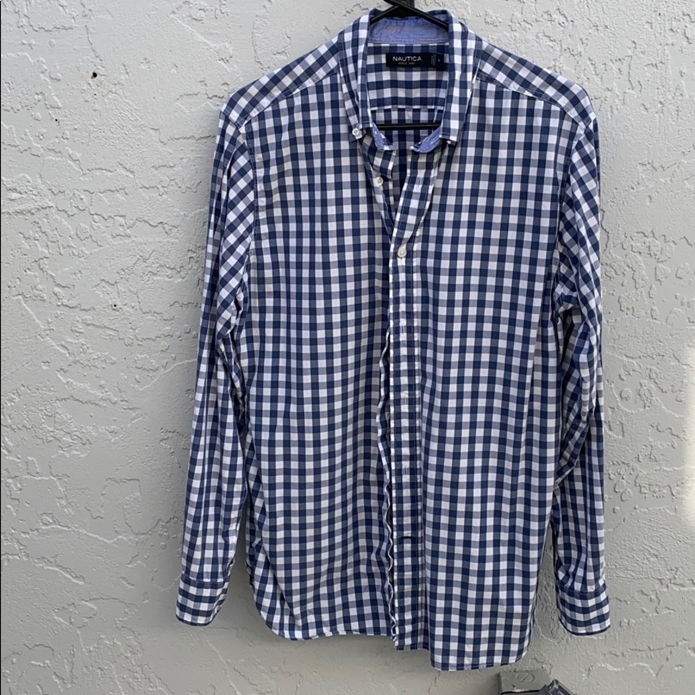 Nautica long sleeve men’s casual shirt.